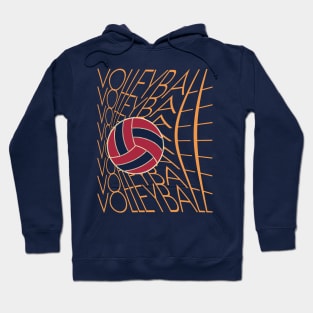 Funny Volleyball Design Hoodie